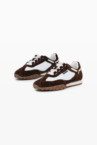 Sneakers van gecombineerd leer