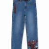 Spiderman-Jeans met borduursel