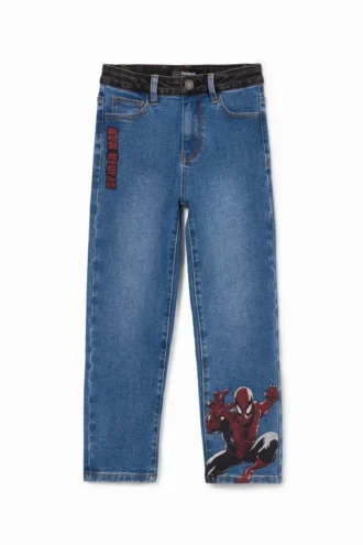 Spiderman-Jeans met borduursel