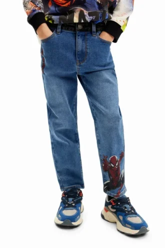 Spiderman-Jeans met borduursel