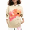 Sweatshirt met bloemenprint