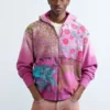 Sweatshirt met bloemenprint en rits