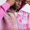 Sweatshirt met bloemenprint en rits
