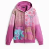 Sweatshirt met bloemenprint en rits