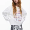 Sweatshirt met borduursel Desigual