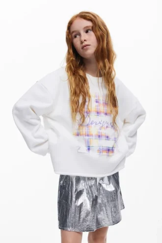 Sweatshirt met borduursel Desigual