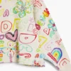 Sweatshirt met brede mouwen en letters