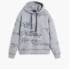 Sweatshirt met capuchon en opdruk
