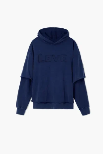 Sweatshirt met dubbele mouwen