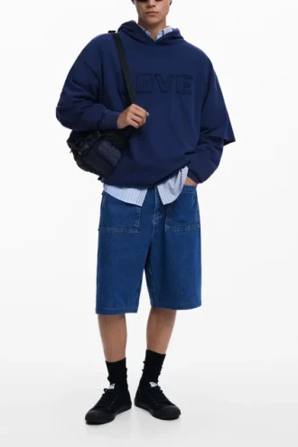 Sweatshirt met dubbele mouwen