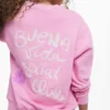 Sweatshirt met geborduurde zon