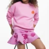 Sweatshirt met geborduurde zon