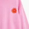 Sweatshirt met geborduurde zon
