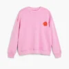Sweatshirt met geborduurde zon