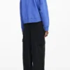 Sweatshirt met gewassen effect