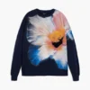 Sweatshirt met grote bloem