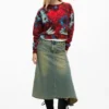 Sweatshirt met hartjesprint