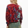 Sweatshirt met hartjesprint