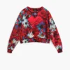 Sweatshirt met hartjesprint