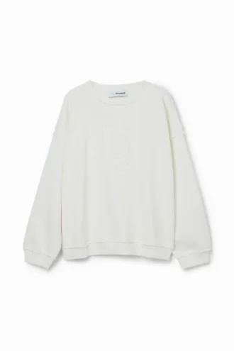 Sweatshirt met Imagotype-reliëf