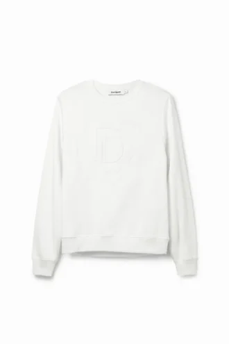 Sweatshirt met Imagotype-reliëf