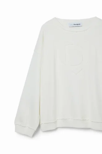 Sweatshirt met Imagotype-reliëf