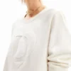 Sweatshirt met Imagotype-reliëf