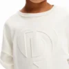 Sweatshirt met Imagotype-reliëf