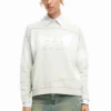 Sweatshirt met logo in kleurverloop