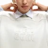 Sweatshirt met logo in kleurverloop