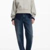 Sweatshirt met stiksels