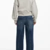 Sweatshirt met stiksels