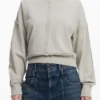 Sweatshirt met stiksels