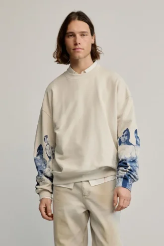 Sweatshirts met bedrukte mouwen