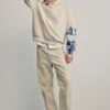 Sweatshirts met bedrukte mouwen