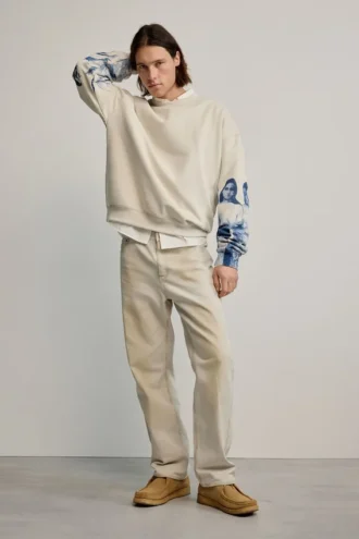 Sweatshirts met bedrukte mouwen