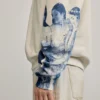 Sweatshirts met bedrukte mouwen