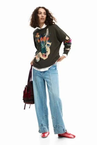 Sweatshirts met collage-print