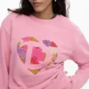 Sweatshirts met logo en kralen