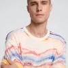 T-shirt met abstracte print