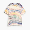 T-shirt met abstracte print