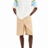 T-shirt met aquarelpalmbomen