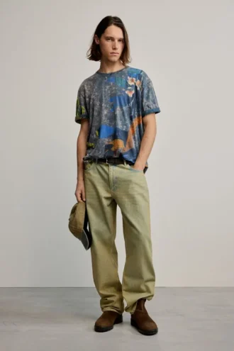T-shirt met artistieke print