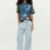 T-shirt met artistieke print