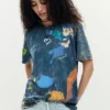 T-shirt met artistieke print