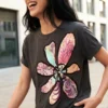 T-shirt met bloemenprint