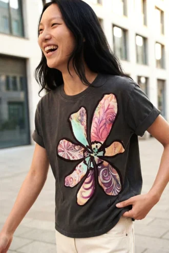T-shirt met bloemenprint