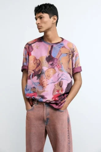 T-shirt met bloemenprint