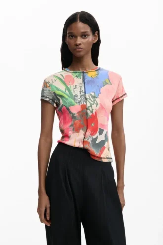 T-shirt met bloemenprint