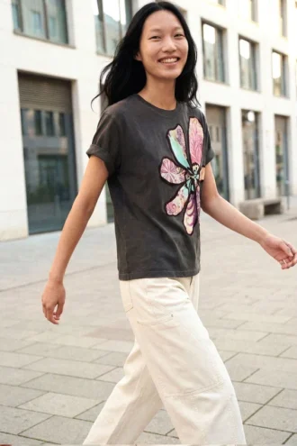 T-shirt met bloemenprint
